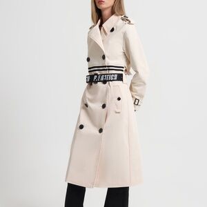 PE Nation M District Trench Coat in Pearled Ivory